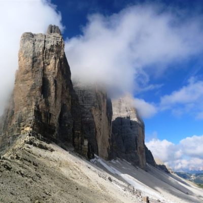 Tre Cime di Lavaredo, klasický symbol Dolomitů a lezení v nich